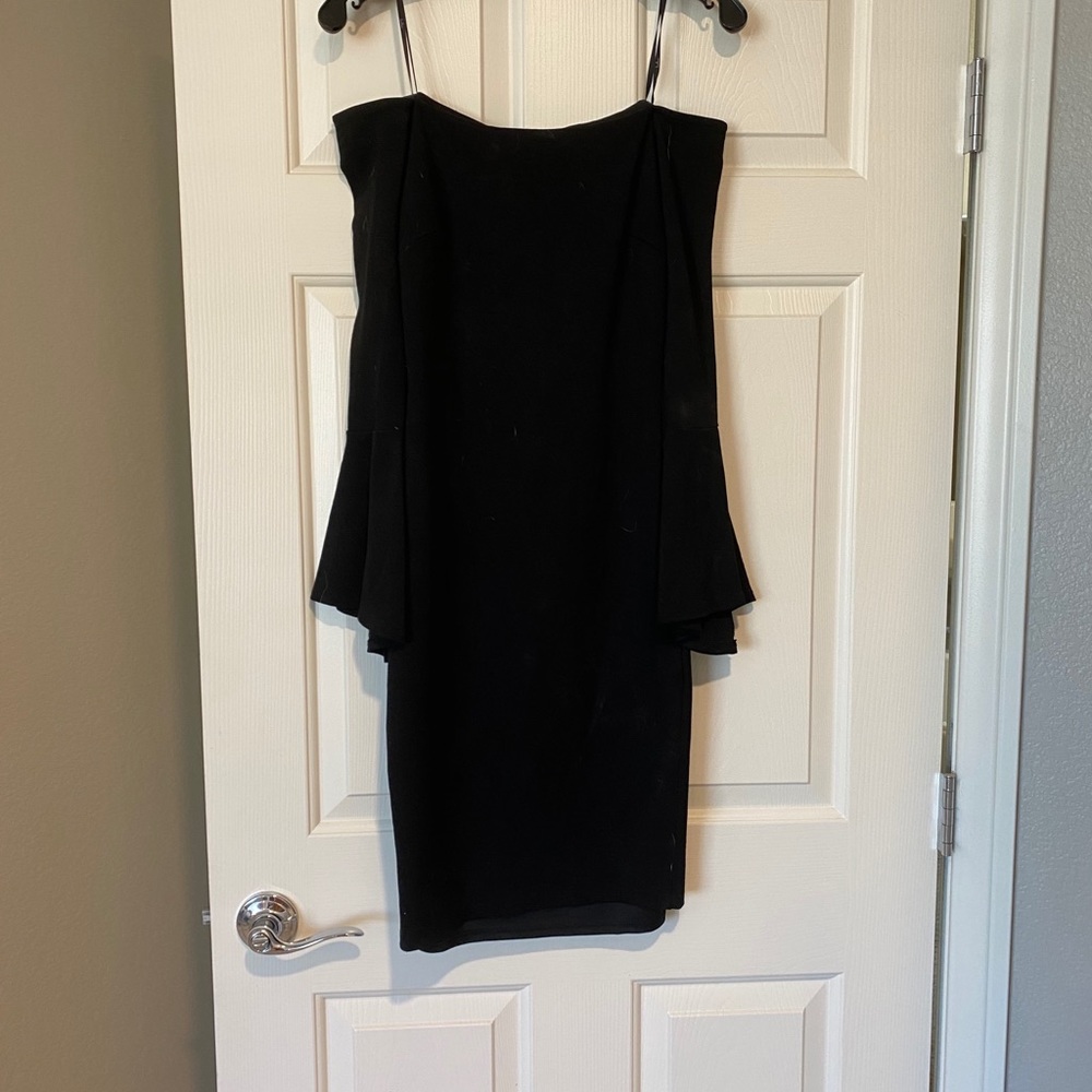 Black midi dress